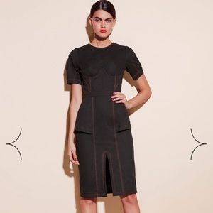 Fleur Du Mal Topstitch Corset Dress